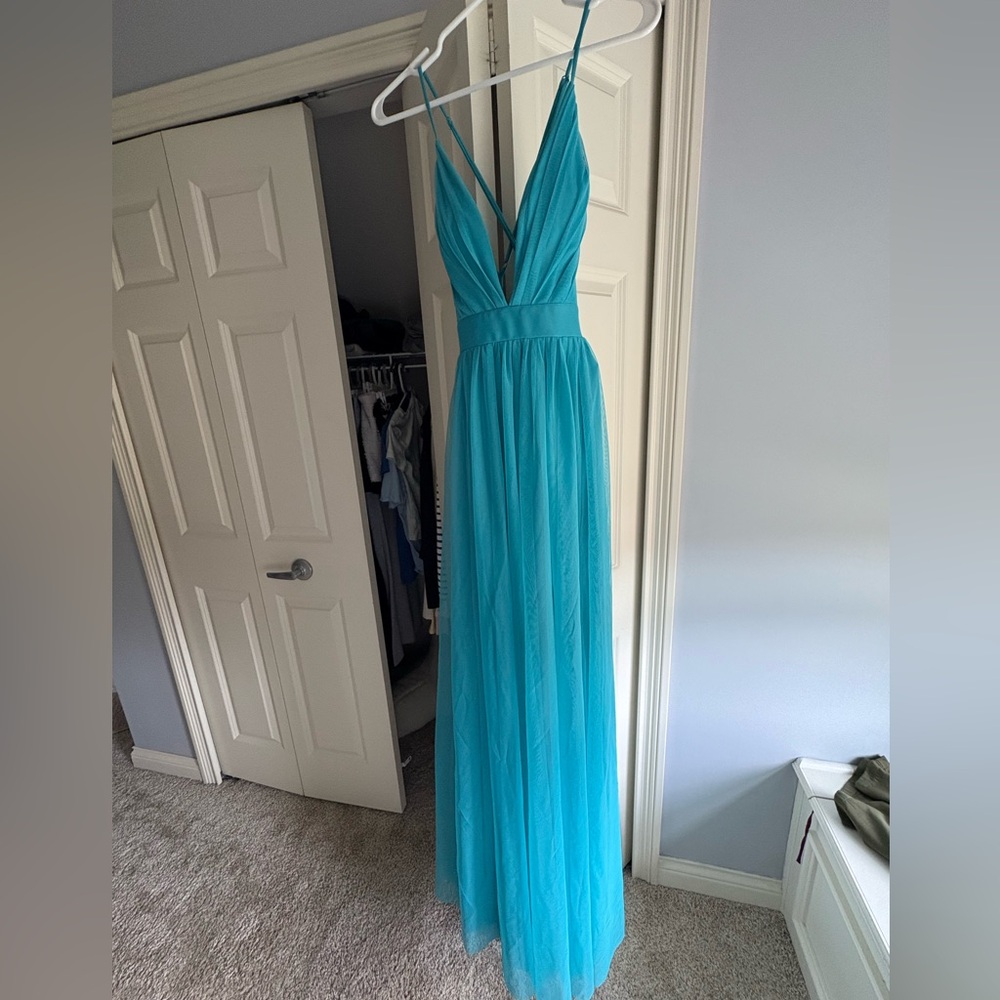 Elegant Teal Maxi Dress